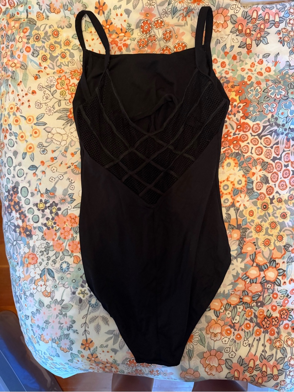 Black ballet leotard